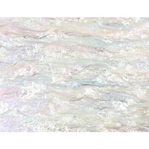 Acrylic/PMMA Smoky Glittering Color Sheets 3.0mm for Jewelries, Crafts, Art Works, Decoration - Pearly White (SG07)