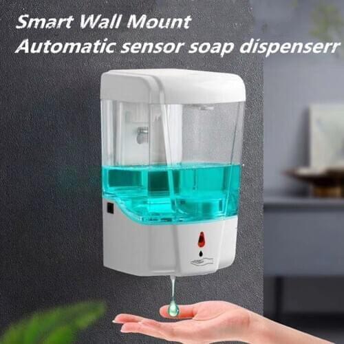 Automatic Liquid Soap Dispenser Battery Powered Public Smart Sensor Hand Washing for Kitchen Bathroom Accessories Set