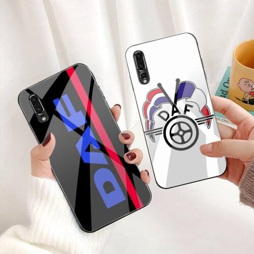 Truck DAF Phone Case Tempered Glass For Huawei P30 P20 P10 lite honor 7A 8X 9 10 mate 20 Pro
