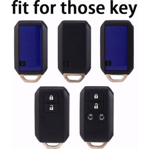 TPU Car Key Cover Case for Suzuki Swift 2018 Maruti Dzire Ertiga Silica Gel Case For Keys Holder Flid Key Fob Protector Ring