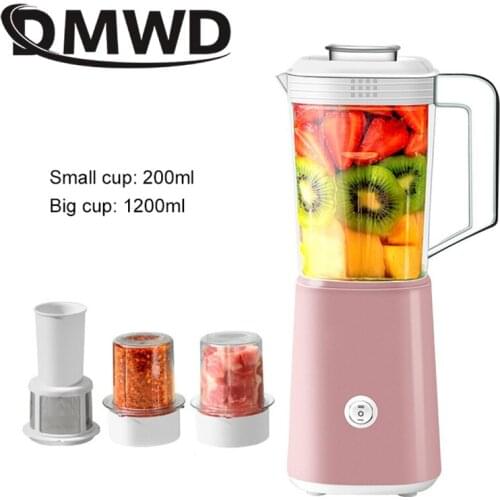DMWD 300ML Automatic Soy Milk Machine Mini Fruit Maker Juicer Vegetable Extractor Food Blender Filter-Free Soymilk Maker EU US