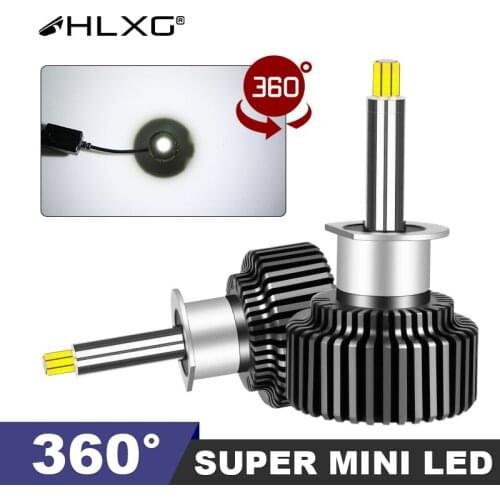 HLXG 20000LM 360 ° H1 LED lamp bulb CSP Chips 12V 6000K 8000K Auto Light Source H7 H4 9012 H8 H9 9005 9006 HB3 HB4 led лампы h11