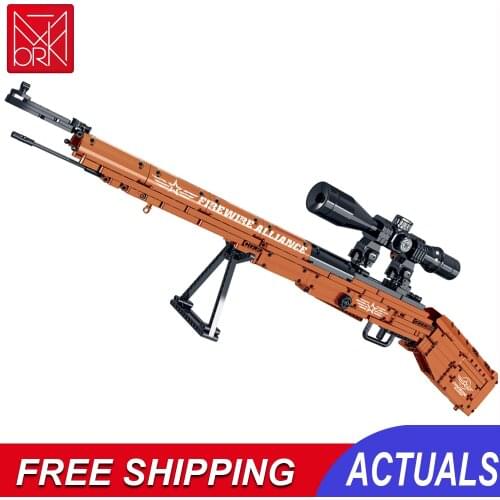 98K Block Toy Kar98k Gun Toys For Boys Shooting Military Army Swat Building Blocks Brick Machine Toys Kids Children Gifts