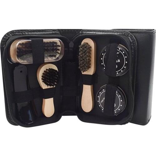 Cleaning Tool Father’s Day Cloth Brushes Birthday Sponge Travel Gift Shoe Polish Kit Sneakers With Case Care Boots Portable