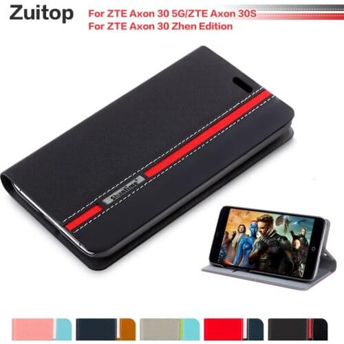 Cowboy PU Leather Phone Bag Case For ZTE Axon 30 5G Flip Case For ZTE Axon 30 5G Business Case Soft Silicone Back Cover
