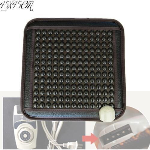 Hot New Products Electric Heating Natural korea Tourmaline elderly seat cushion for good sleeping heating 45*45CM