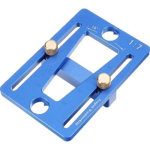 Aluminum Alloy Dovetail Marker Adjustable Woodworking Dovetail Guide Template 1:7 Dovetail Marking Gauge for Hand Cut Wood Joint