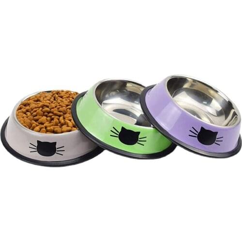 Stainless Steel Cat Bowl, Food and Water Cat Bowl Non-slip Stackable Pet Bowl, Suitable for Cats, Kittens, Puppies, Small Dogs