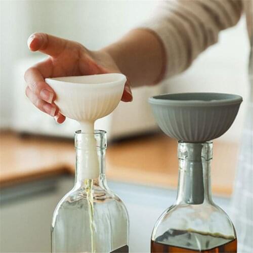 Multifunctional Oil Funnel Umbrella-shaped Seasoning Dish Silicone Kitchen Accessories