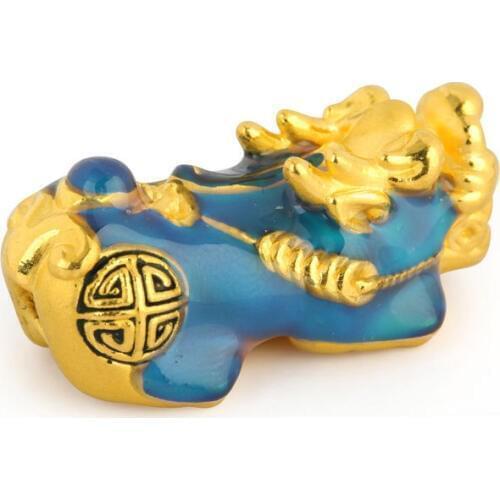 New Arrival Pure 24K Yellow Gold Pixiu Pendant 999 Gold 3D Pendant 1.1g