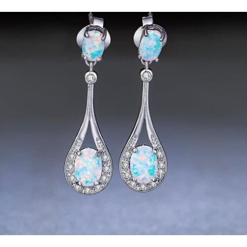 New Fashion Natural Stone Water Drop Earrings for Women Jewelry Gifts