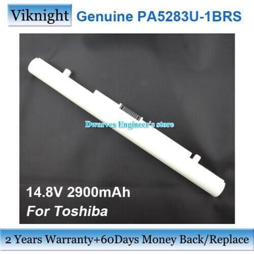 Genuine PA5283U-1BRS Battery For Toshiba PA5247U-1BRS PA5212U-1BRS PA5265U-1BRS PA5291U-1BRS Laptop Battery 14.8V 2900mAh White