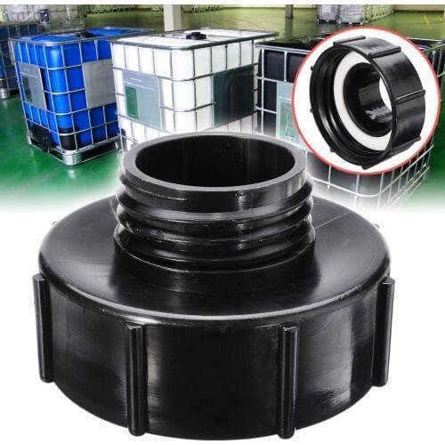 IBC Adapter S100x8 to Reduce S60x6 IBC Tank Connector Adapter Replacement Garden Water Connectors Black
