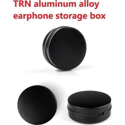 Portable Accessories Earphone Storage Case Shockproof TRN Aluminum Alloy Metal In-Ear Earphone Hard Waterproof Bag Headset Box