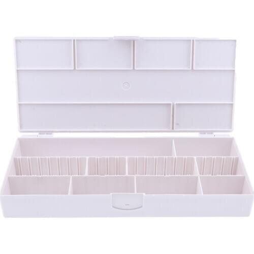 Transparent Empty Nail Storage Box Manicure Tools Organizer Case Holder,Salon Hair Styling Accessories Pins Organiser