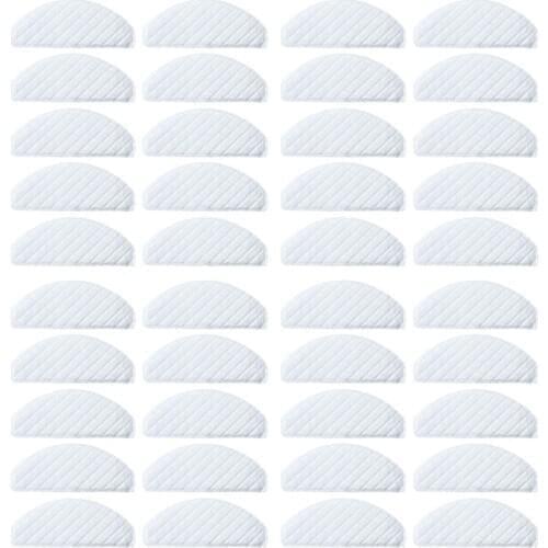 40Pcs Disposable Rags for Ecovacs Deebot Ozmo T8 Vacuum Cleaner Mop Cloths Moping Pads Spare Parts