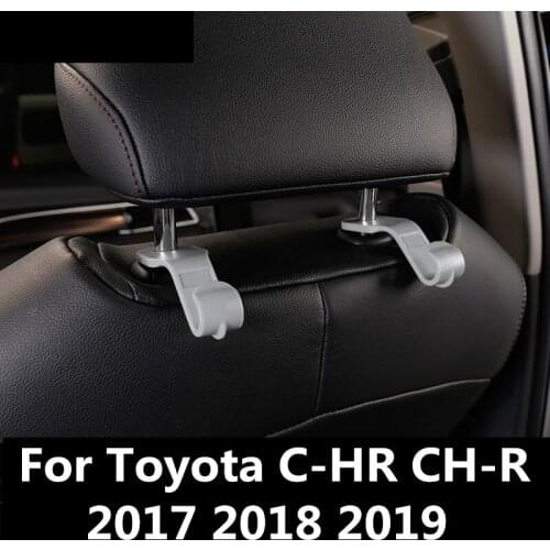 Universal Car Seat Back Hooks Hangers Organizer Universal Headrest Mount Storage Hooks For Toyota C-HR CH-R 2017 2018 2019