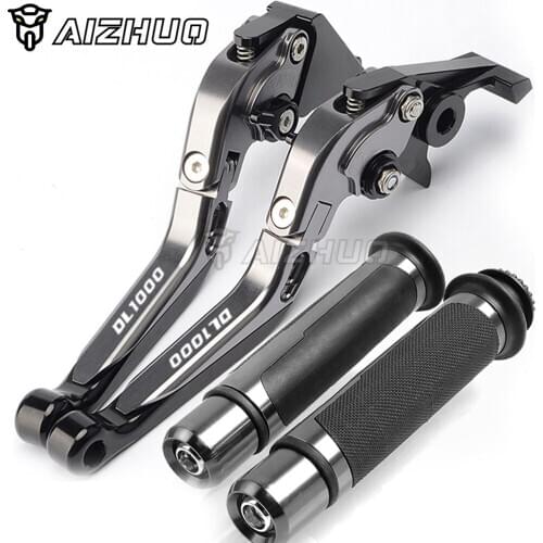 Brake Clutch Lever Extendable Adjustable Motorcycle Hand Grip Handlebar FOR SUZUKI DL 1000 DL1000 V-Strom 2002-2018 2017 2016 15