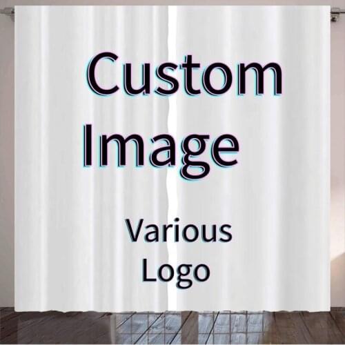 Custom Windows Curtains For Living Room Curtain Home Textile Curtain 3D Print Polyester Blinds 2 Panels Curtain With Hooks