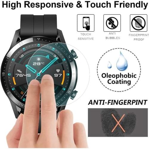 TPU Cover Screen Protector For Huawei Watch GT2 Explosionproof Protective Film 46mm 42mm Smartwatch Guard Films Akıllı Saat