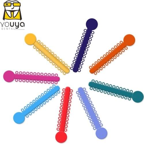 1bag/40Sticks (1040 ties) Dental Oral Ligature Orthodontics Ties Elastic Rubber Ands Dentist Tools Adult Dental Material