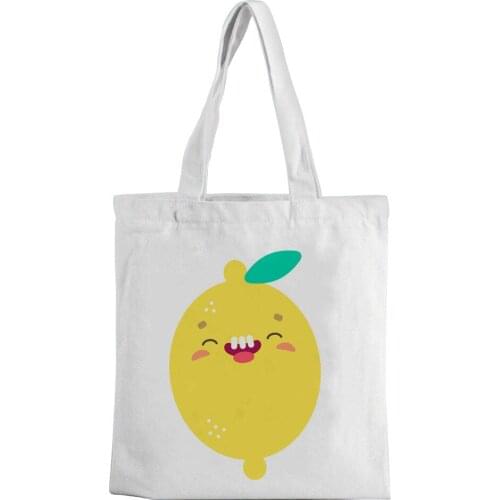 2021 New Canvas Bag Cartoon Picture Printed Canvas Bag Large Capacity White Fashion Leisure Environment-friendly Shopping Bag