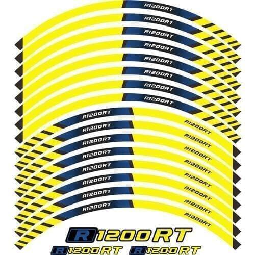 4color Motorcycle inner wheel Sticker rim reflective decoration decals For R1200RT