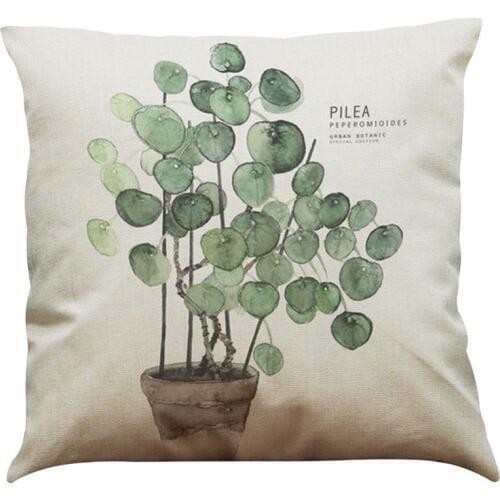 45cm*45cm Cushion cover Fern leaves design linen/cotton pillow case Home decorative pillow cover