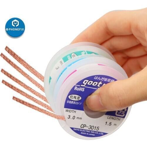 5pcs Goot Wick Solder Wick Remover BGA Desoldering Braid Wire Sucker Soldering Accessory BGA Absorption Line