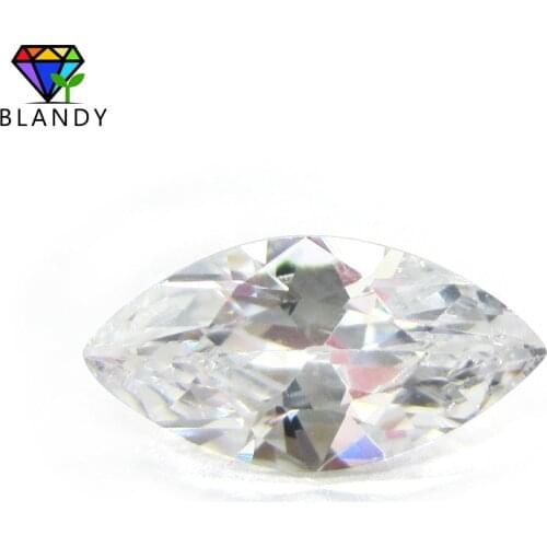 5A 1.5x3~10x20mm Marquise Shape White 5A Cubic Zirconia Stone Synthetic Gems CZ stone For Jewelry Making