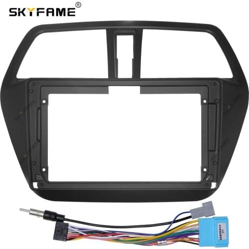 SKYFAME Car Frame Cable For SUZUKI S-cross SX4 2014-2017 Screen Dask Kit Fascia Frame