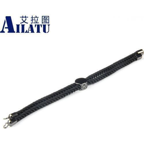 Ailatu Adjustable Bracelet, Bracelet Blanks Friendship Cord Bracelet Connector Diy Jewelry 4mm