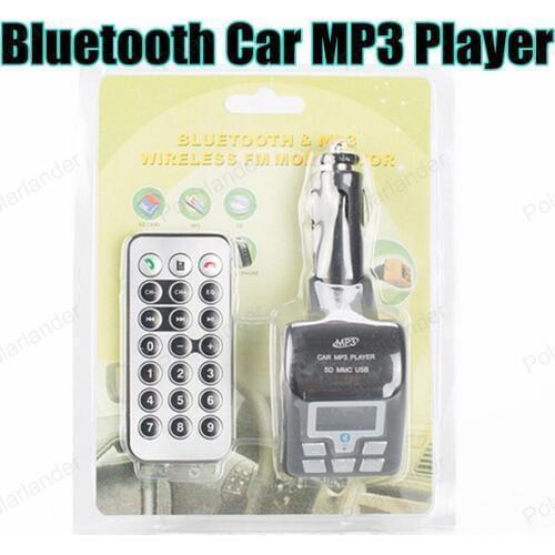 Bluetooth Car Kit MP3 PlayerAudio Wireless FM Transmitter USB Support SD Tf Card LCD Display Car Charger