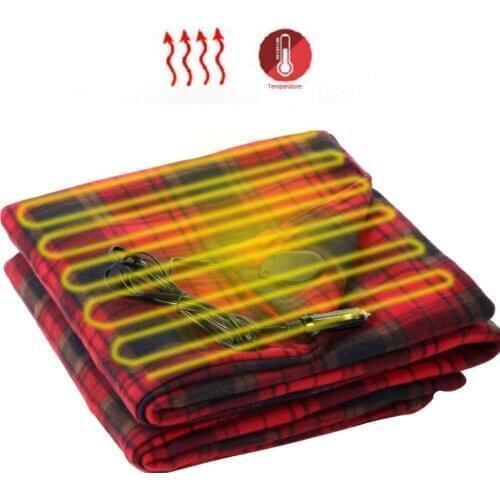 Car Electric Blanket 12V Car Heating Blanket Energy-saving Warm Electric Blanket Thermostat Electric Heating Blanket 145*100cm