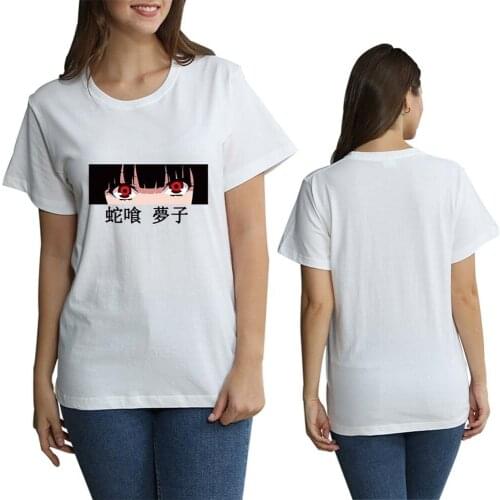 Kakegurui Cosplay Tee Jabami Yumeko Anime Japenese Streetwear Kawaii Oversized Crewneck Unisex 2021 Summer Solid Top T-shirt