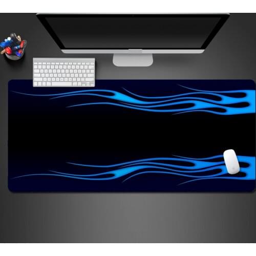 Blue Overpower Game Speed Mouse Pad Unique Style Modern Creative Laptop Customized Rubber Pad Fashion Non-Slip Washable Pad