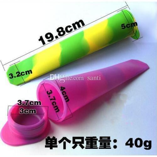 Fashion Hot Silicone Popsicle Mold Ice Pop Molds Ice Cube Tray Ice Cream Tubs Tools