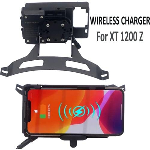 Motorcycle Wireless Navigation Bracket For YAMAHA XT1200Z XT 1200 Z Super Tenere Handheld GPS Navigator USB Charger