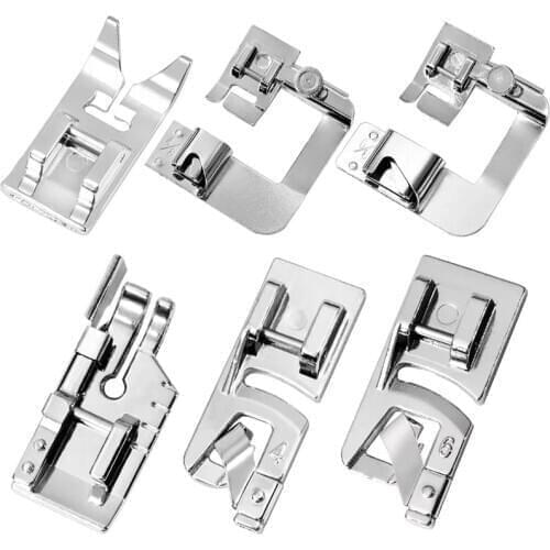 Imzay 6Pcs Home Sewing Machine Feet, Presser Feet Set, Sewing Feet, Hemming Feet For Snapping On Many Types Home Sewing Machine