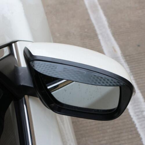 Foal Burning Carbon Fiber Rearview Mirror Cover Awnings Shelters Sticker for Nissan X-Trail T32 Qashqai J11 Murano 2015-2017