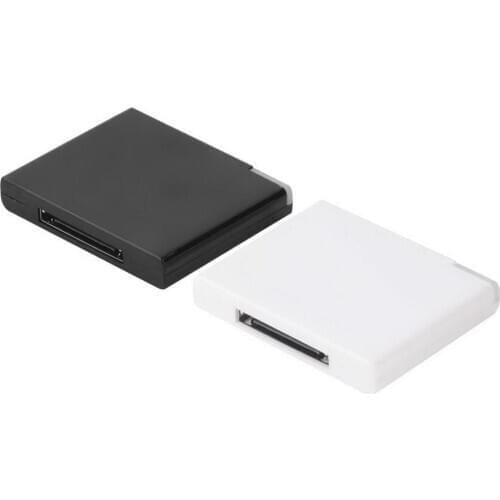 Black & White v2.0 A2DP Music Receiver Adapter For iPod For iPhone 30 Pin Dock Docking Station Speaker with 1 LED