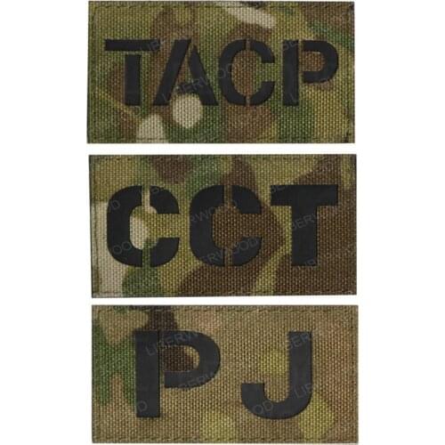 PJ TACP CCT Infrared Reflective Hook & Loop Patch Tactical Military SWAT Badge DIY Patches for Clothing Sticker Parche Militar