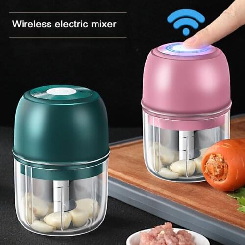 Portable Mini USB Wireless Electric Garlic Masher Sturdy Press Mincer Vegetable Chili Meat Grinder Food Chopper Kitchen Tools