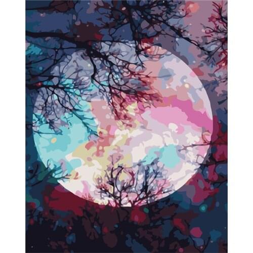 Halo Love Frame Diy Painting By Numbers Flowers Acrylic Paint By Number Kits Oil Paint By Numbers For Home Decors Gift