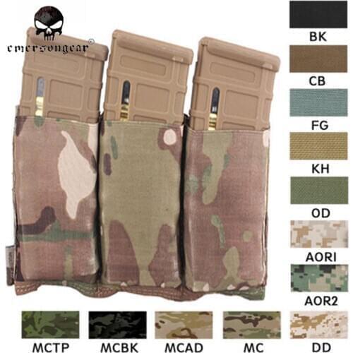 Emersongear Triple M4 Pouch Fast Magazine Molle Airsoft Combat Magazine Pouch EM2388