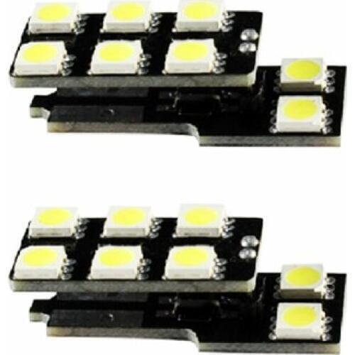 2PCS T10 W5W 168 194 8 SMD 5050 LED CHIPS CANBUS ERROR FREE UNDER DOOR LIGHTS FOR AUDI VOLKSWAGEN DIRECT FITMENT FREE SHIPPING