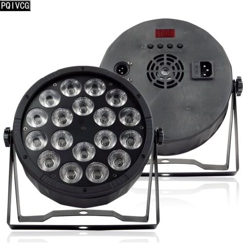 Large Lens 18x12w Led Par Light RGBW 4-in-1 DMX512 Plastic Par Light Professional Stage Dj Light