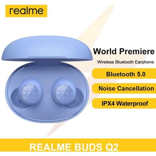 Realme Buds Q Q2 Wireless Bluetooth 5.0 Earbuds TWS Wireless Earphones Noise Cancellation Ipx4 Waterproof Headphones