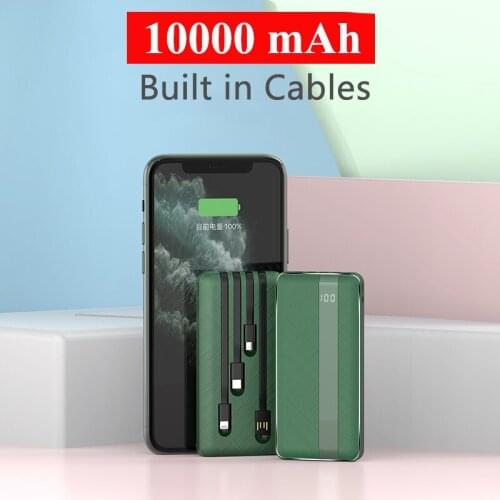 10000mAh Mini Power Bank Portable Charger External Battery Pack Powerbank for Xiaomi Mi 9 iPhone 12 Pro Huawei Samsung Poverbank