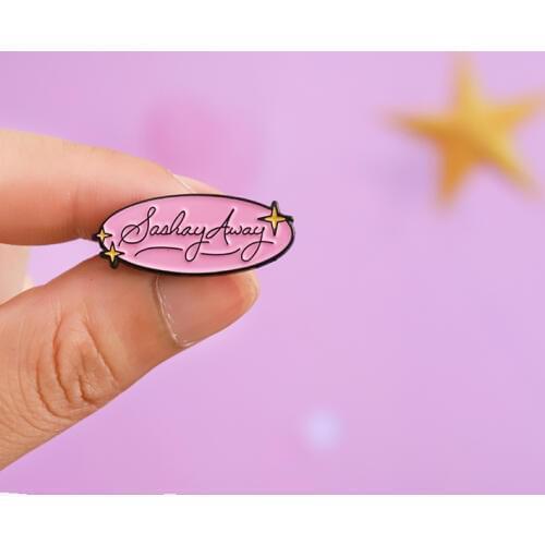 Sashay Away Enamel Pin Rupauls Drag Race Lapel pin Pink Star Badges Drag Queen Brooches LGBT Pride Jewelry